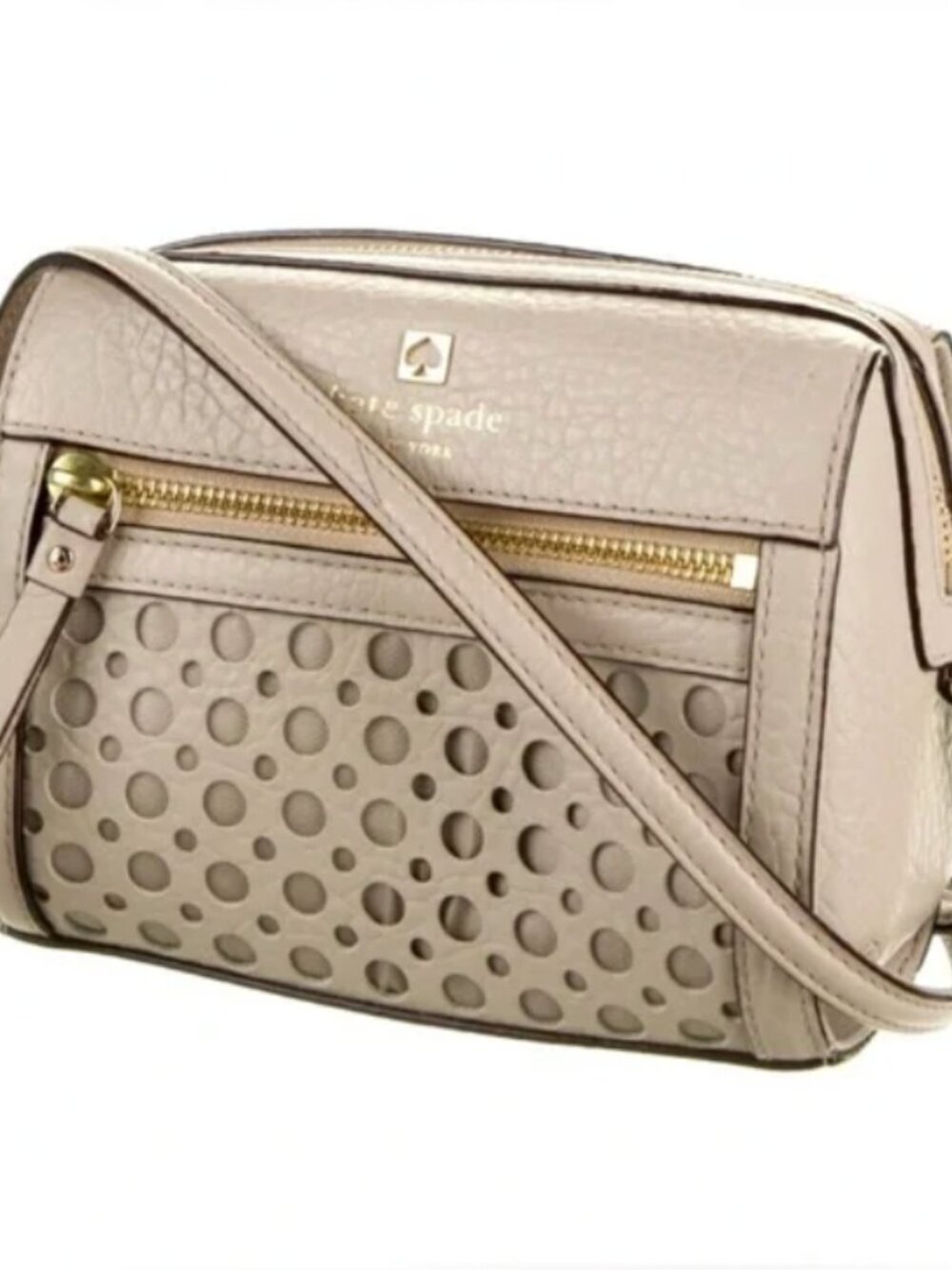 Kate Spade Perri Lane Bubbles LooLoo Shoulder Bag/Crossbody Neutral